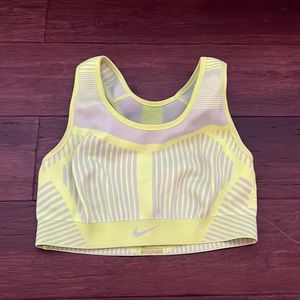 Nike Neon Yellow sports bra